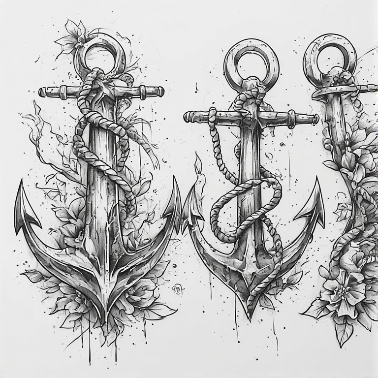 Tattoo flash: Anchor 2