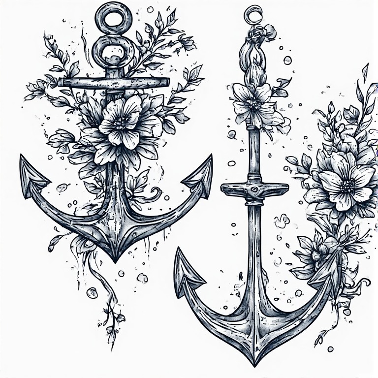 Tattoo flash: Anchor 5
