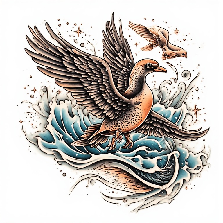 Tattoo flash: Mallard