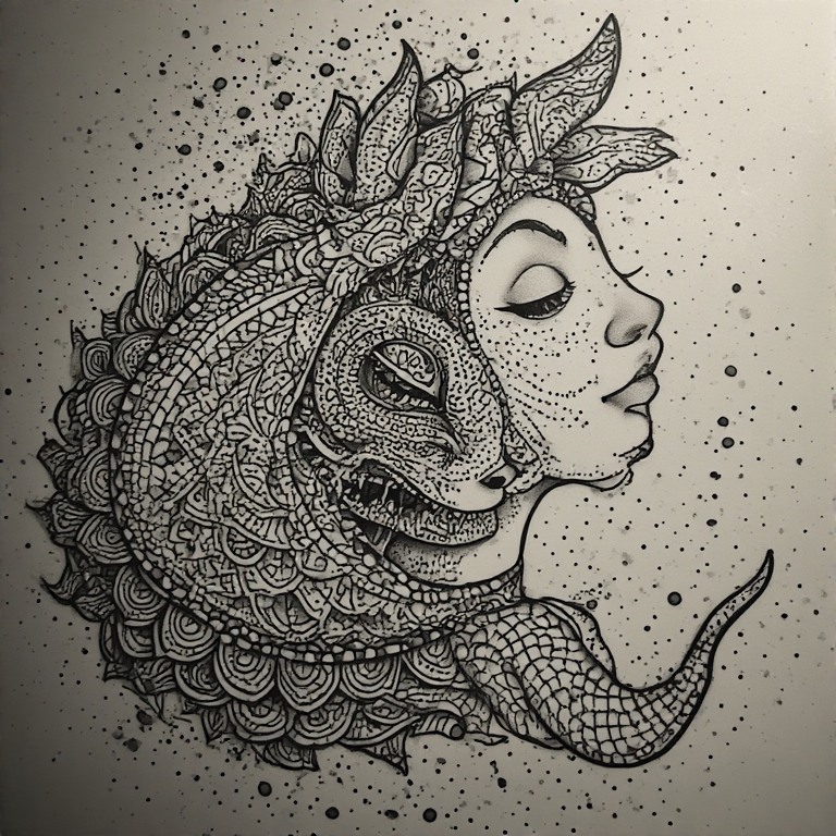 Tattoo flash: Mandela hair