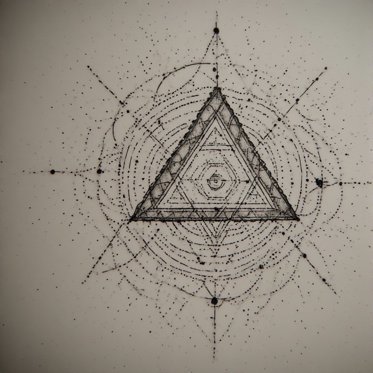 Tattoo flash: Pyramid dot
