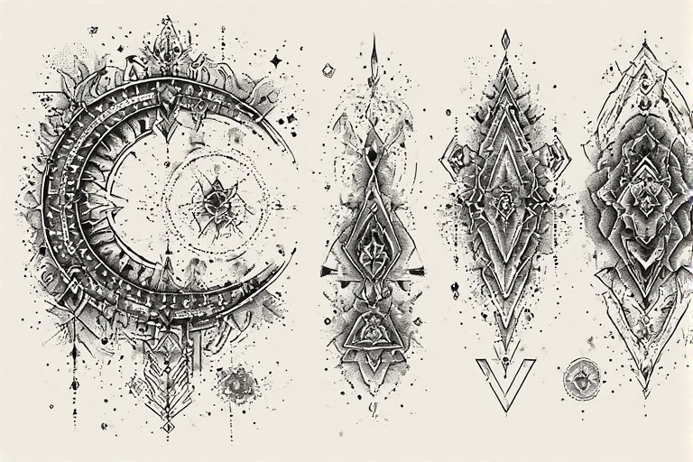 Tattoo flash: Sacred geometry 2