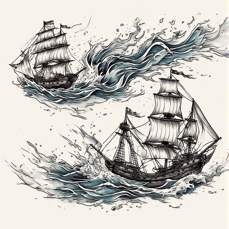 Tattoo flash: Schooner