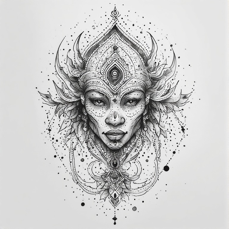 Tattoo flash: Shambala