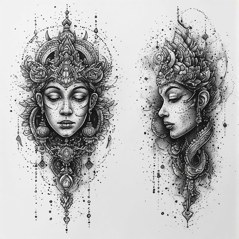 Tattoo flash: Shambala 2